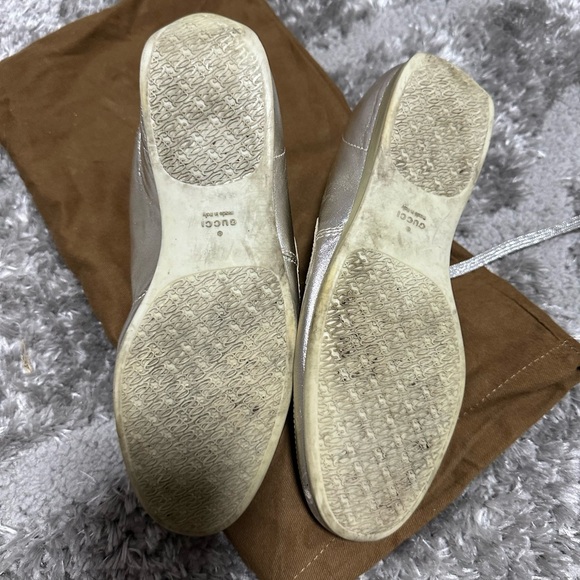 Gucci Women's Silver Sneakers - Picture 3 of 3